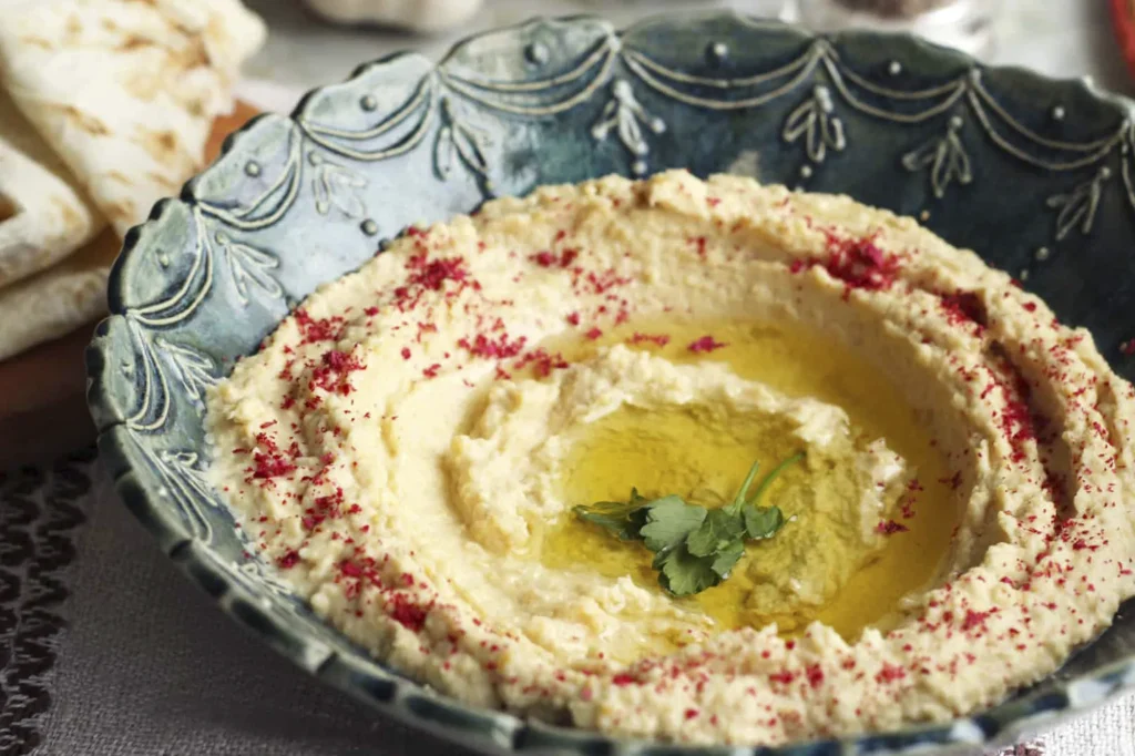 دسر ارده و نخودچی (حمص لبنانی)
