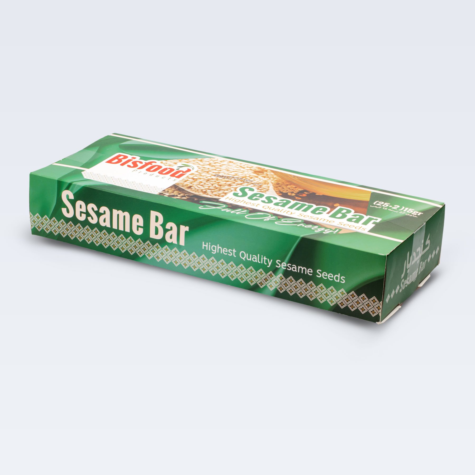 کنجدبار 15 گرمی 2+25 عددی بیسفود